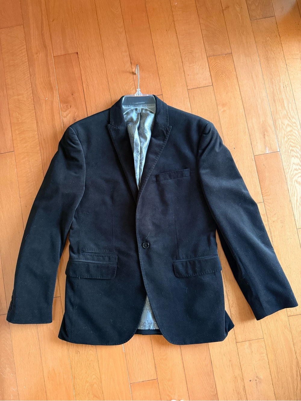 Bar III for Macy’s Slim Fit Blazer Suit Jacket Black